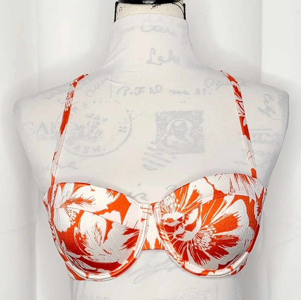 SHADE & SHORE HAWAIIAN PRINT SWIM TOP AA
